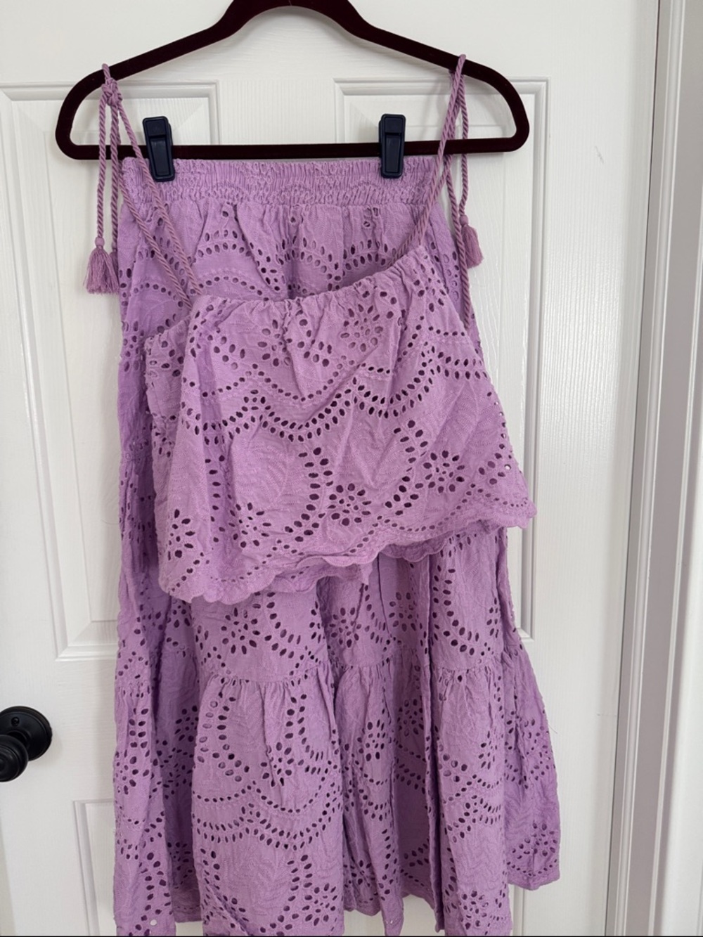 Bloomingdale’s aqua two piece skirt set